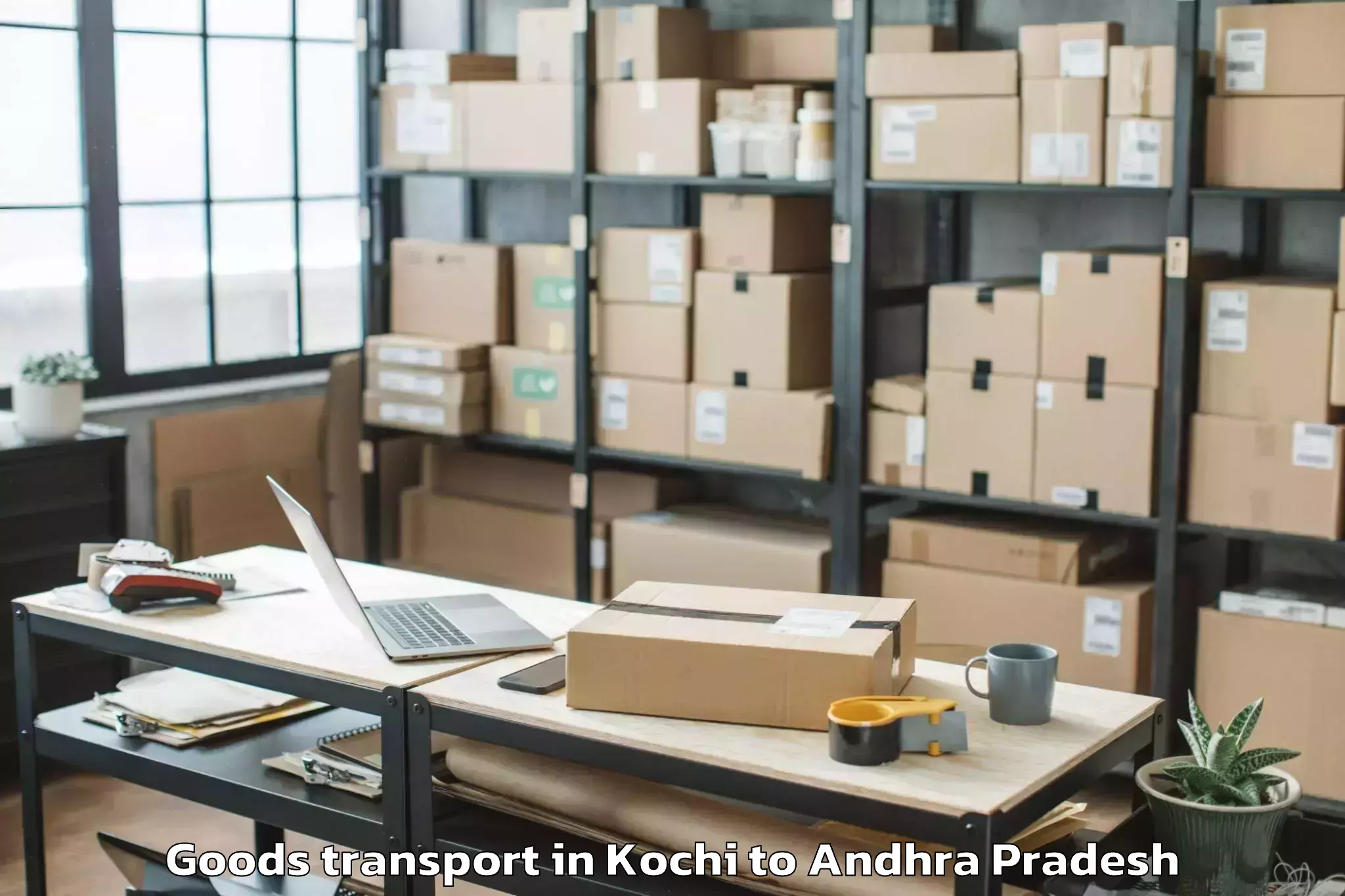 Discover Kochi to Therlam Goods Transport